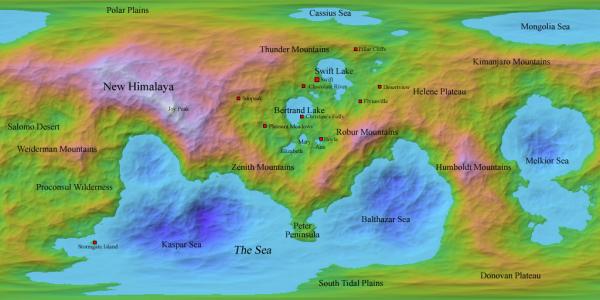 Ridgewell map